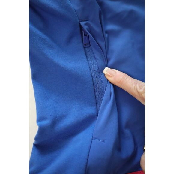 RLX Ralph Lauren Women's Sz M Blue/Pink Terry Sleeveless Full-Zip Vest - Picture 7 of 13